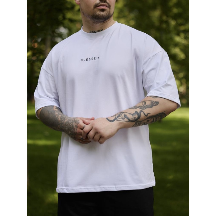 Oversize футболка з принтом
