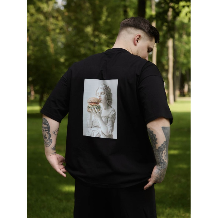 Oversize футболка з принтом