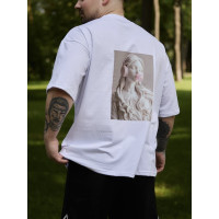 Oversize футболка з принтом