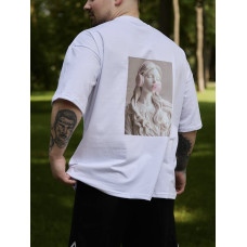 Oversize футболка з принтом