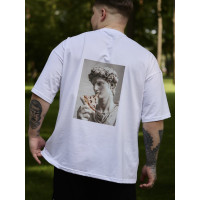 Oversize футболка з принтом