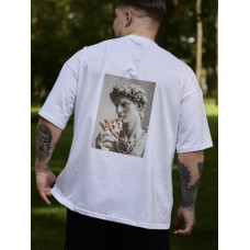 Oversize футболка з принтом