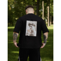 Oversize футболка з принтом