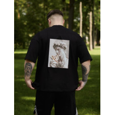 Oversize футболка з принтом