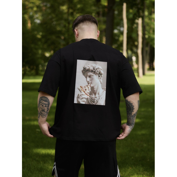 Oversize футболка з принтом