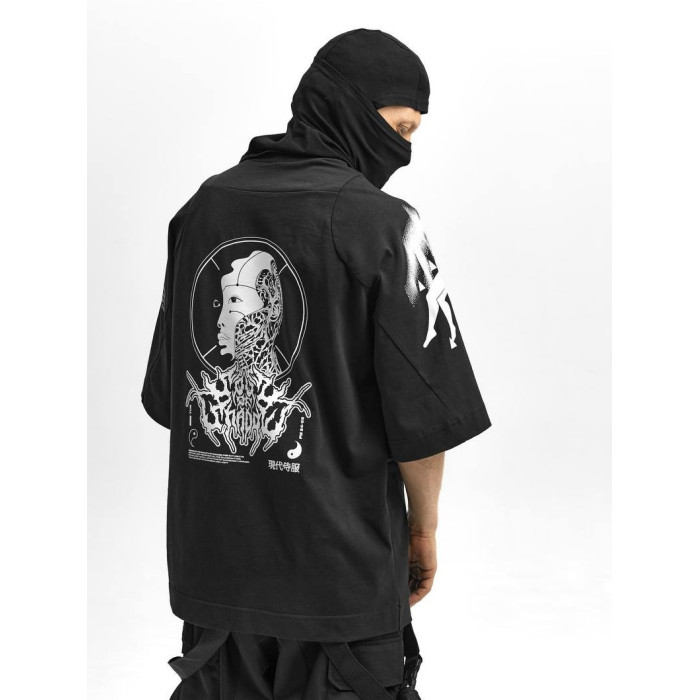 Oversize футболка з принтом