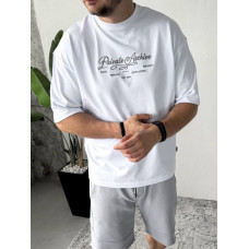 Oversize футболка з принтом