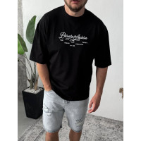 Oversize футболка з принтом