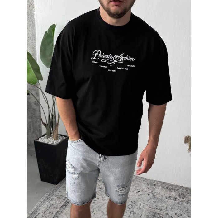Oversize футболка з принтом