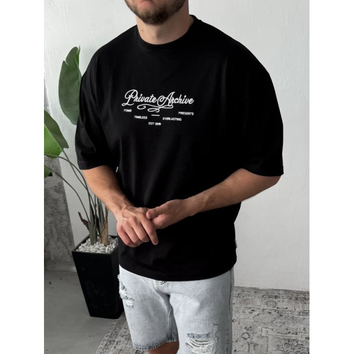 Oversize футболка з принтом