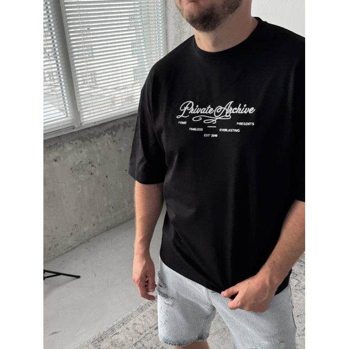 Oversize футболка з принтом