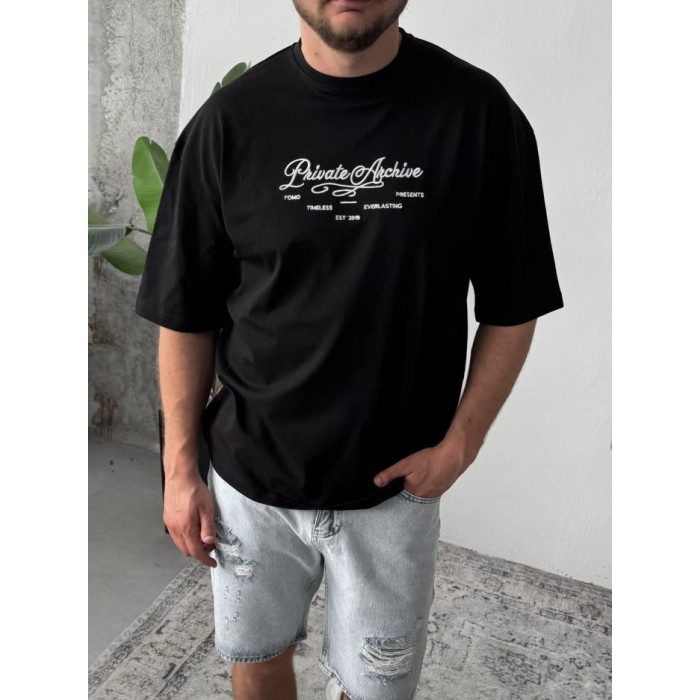 Oversize футболка з принтом