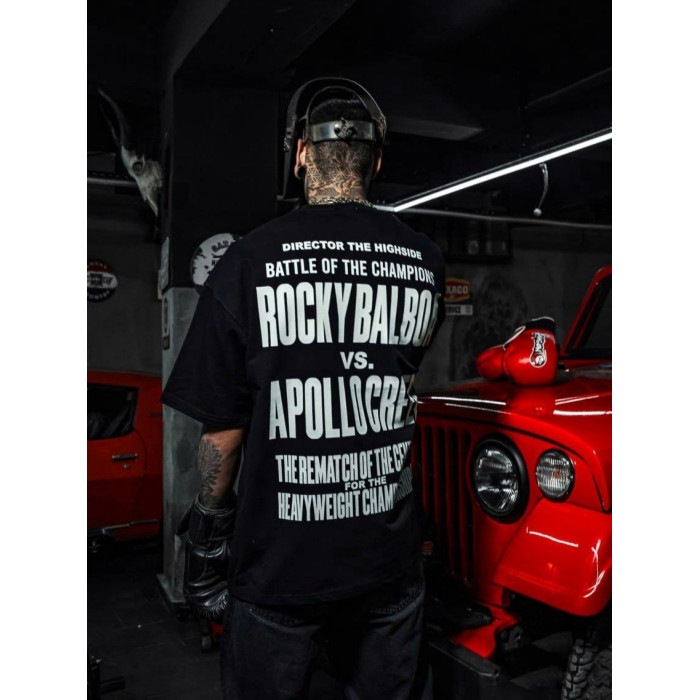 Oversize футболка з принтом