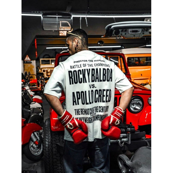 Oversize футболка з принтом