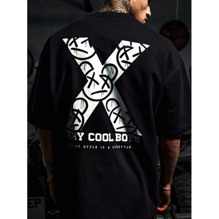 Oversize футболка з принтом