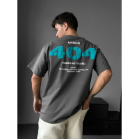 Oversize футболка з принтом