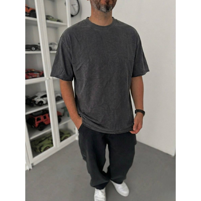 Oversize футболка з вивареної тканини