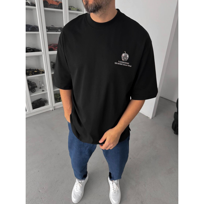 Oversize футболка з принтом