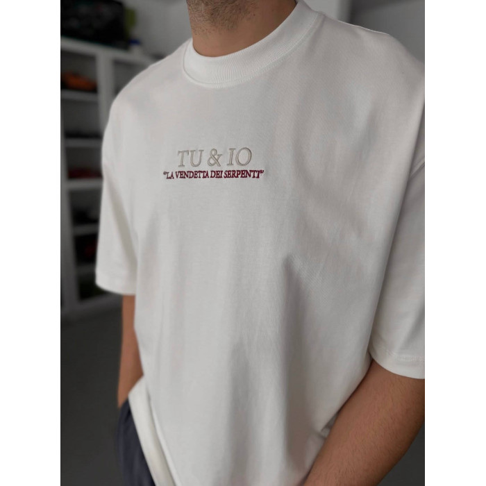 Oversize футболка з принтом