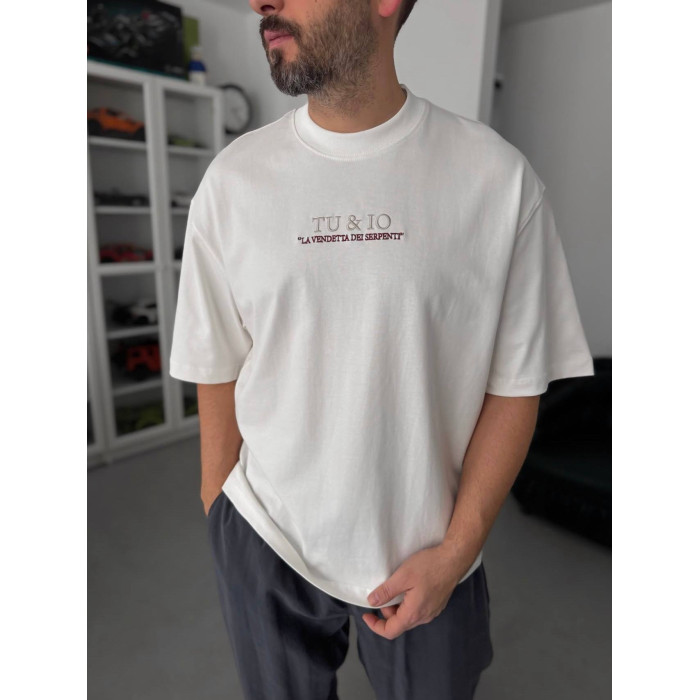 Oversize футболка з принтом