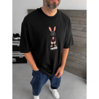 Oversize футболка з нашивкою