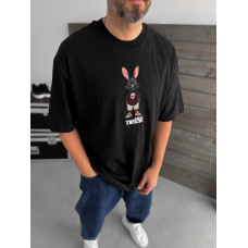 Oversize футболка з нашивкою