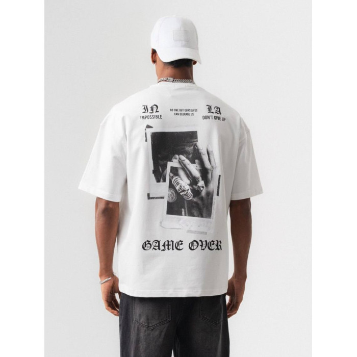 Oversize футболка з принтом