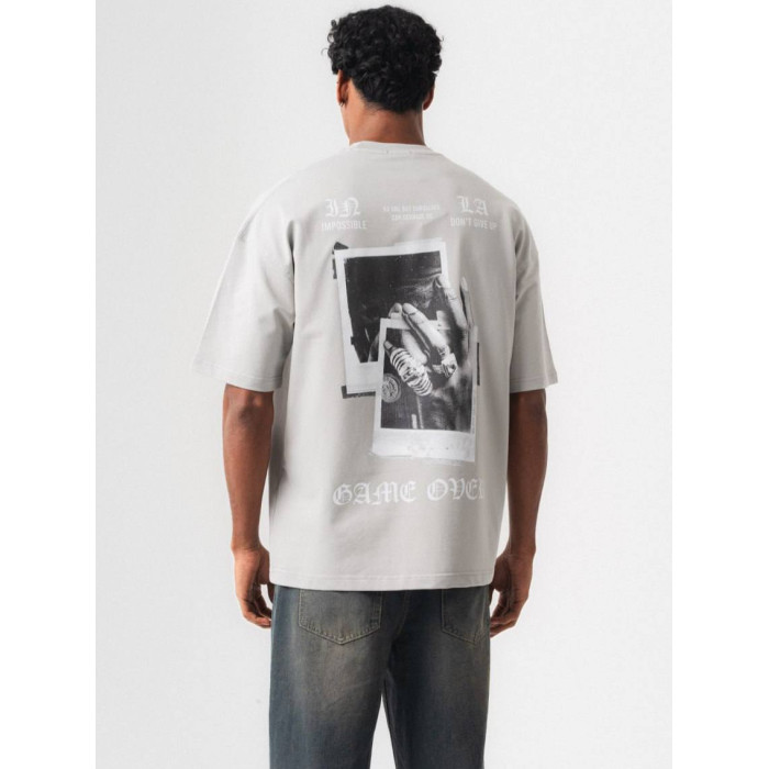 Oversize футболка з принтом