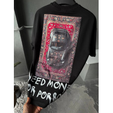 Oversize футболка з принтом