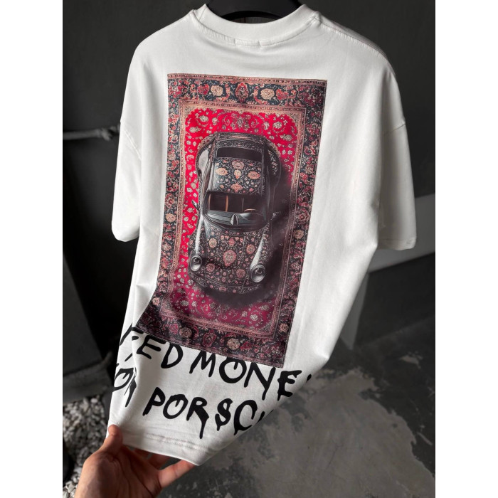 Oversize футболка з принтом