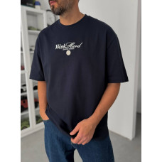 Oversize футболка з принтом
