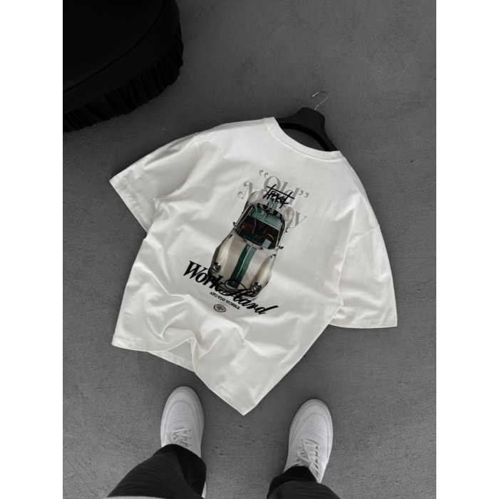 Oversize футболка з принтом