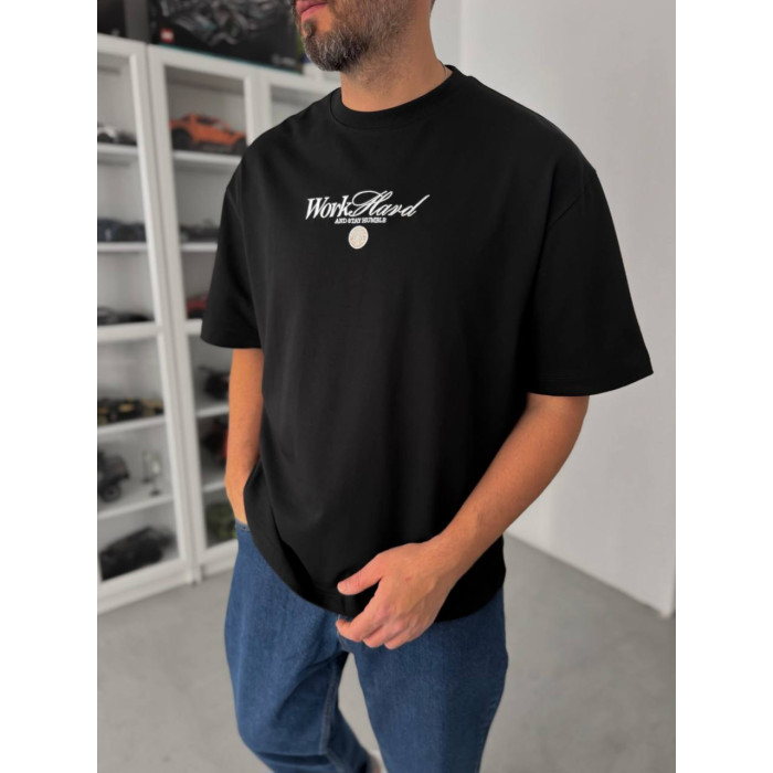 Oversize футболка з принтом