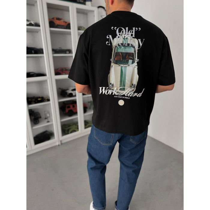 Oversize футболка з принтом