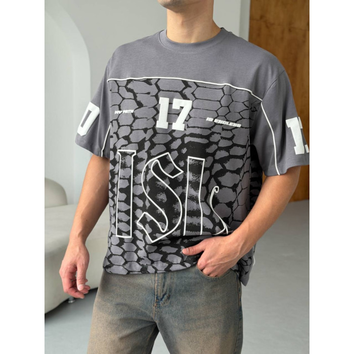 Oversize футболка з принтом