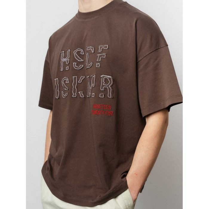 Oversize футболка з принтом