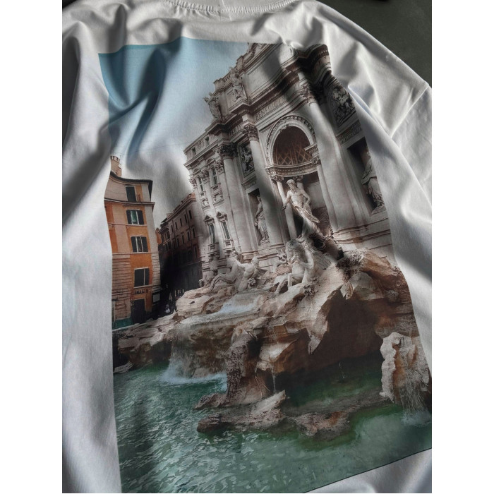 Oversize футболка з принтом