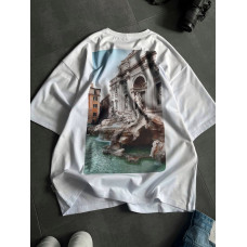 Oversize футболка з принтом