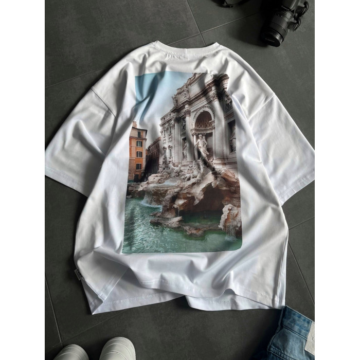 Oversize футболка з принтом