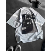 Oversize футболка з принтом