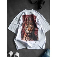 Oversize футболка з принтом