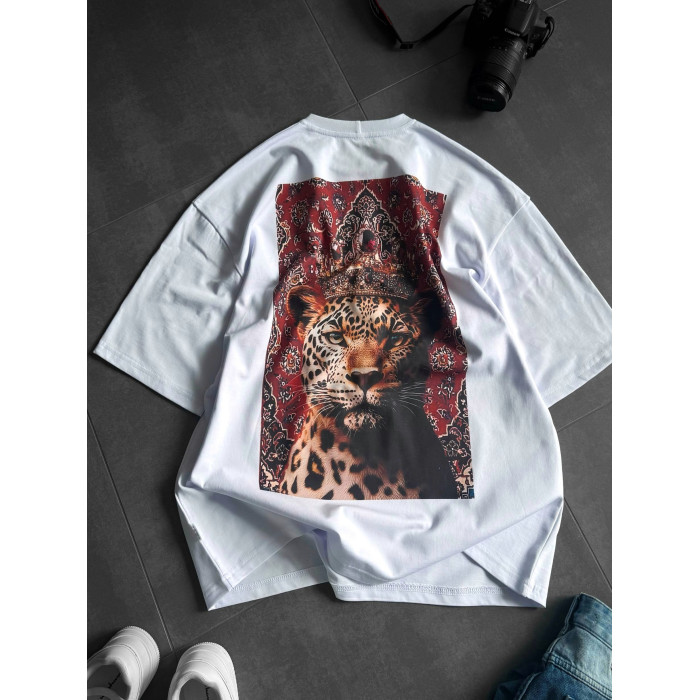 Oversize футболка з принтом