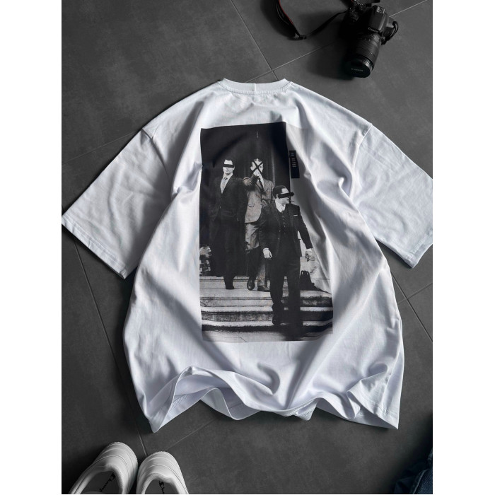 Oversize футболка з принтом