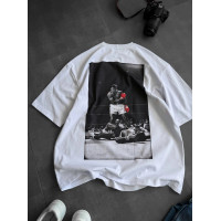 Oversize футболка з принтом