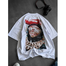 Oversize футболка з принтом