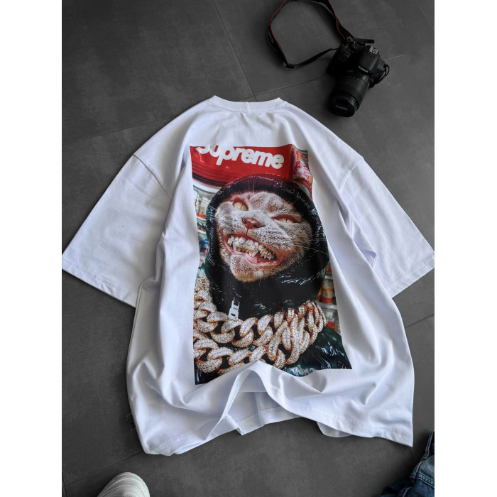 Oversize футболка з принтом