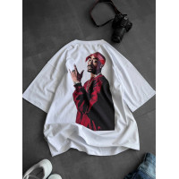Oversize футболка з принтом