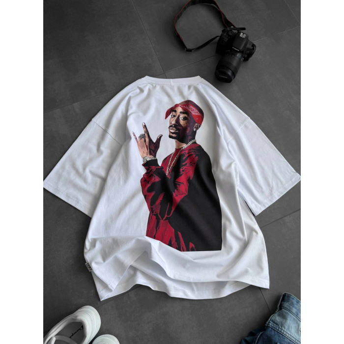 Oversize футболка з принтом
