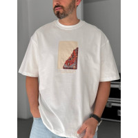 Oversize футболка з принтом