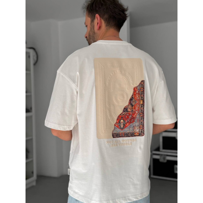 Oversize футболка з принтом